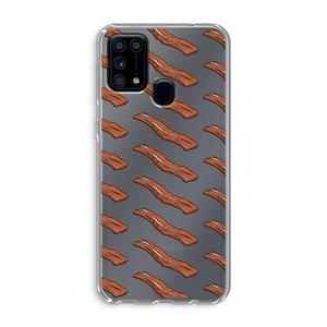 CaseCompany Bacon to my eggs #2: Samsung Galaxy M31 Transparant Hoesje