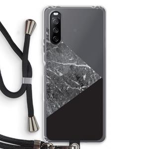 CaseCompany Combinatie marmer: Sony Sony Xperia 10 III Transparant Hoesje met koord