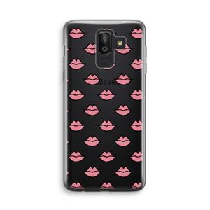 CaseCompany Lipjes: Samsung Galaxy J8 (2018) Transparant Hoesje
