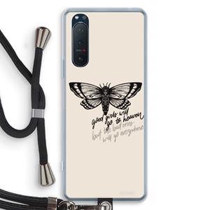 CaseCompany Good or bad: Sony Xperia 5 II Transparant Hoesje met koord