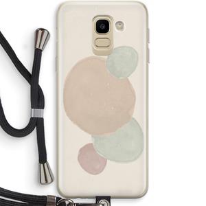 CaseCompany Geo #9: Samsung Galaxy J6 (2018) Transparant Hoesje met koord