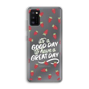 CaseCompany Don't forget to have a great day: Samsung Galaxy A41 Transparant Hoesje