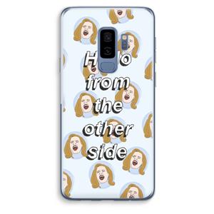 CaseCompany Hello: Samsung Galaxy S9 Plus Transparant Hoesje