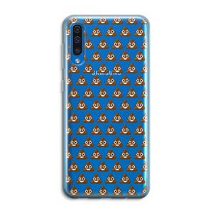 CaseCompany Poop emoji: Samsung Galaxy A50 Transparant Hoesje
