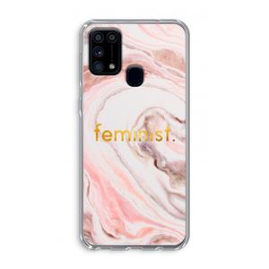 CaseCompany Feminist: Samsung Galaxy M31 Transparant Hoesje