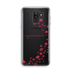 CaseCompany Kusjes: Samsung Galaxy J8 (2018) Transparant Hoesje