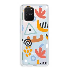 CaseCompany Abstract: Samsung Galaxy S10 Lite Transparant Hoesje