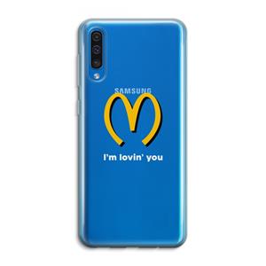 CaseCompany I'm lovin' you: Samsung Galaxy A50 Transparant Hoesje