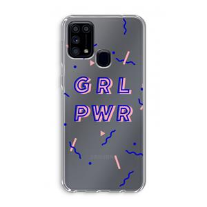 CaseCompany GRL PWR: Samsung Galaxy M31 Transparant Hoesje