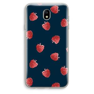 CaseCompany Framboosjes: Samsung Galaxy J7 (2017) Transparant Hoesje