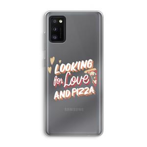 CaseCompany Pizza is the answer: Samsung Galaxy A41 Transparant Hoesje