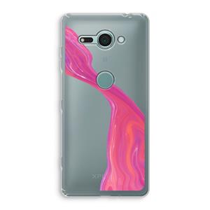 CaseCompany Paarse stroom: Sony Xperia XZ2 Compact Transparant Hoesje