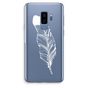 CaseCompany Pluim: Samsung Galaxy S9 Plus Transparant Hoesje