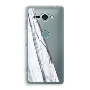 CaseCompany Gestreepte marmer: Sony Xperia XZ2 Compact Transparant Hoesje