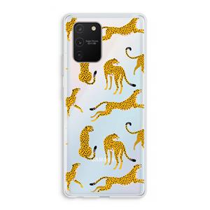 CaseCompany Luipaard: Samsung Galaxy S10 Lite Transparant Hoesje