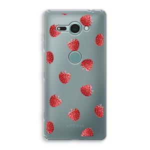 CaseCompany Framboosjes: Sony Xperia XZ2 Compact Transparant Hoesje