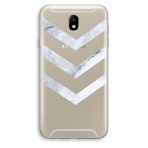 CaseCompany Marmeren pijlen: Samsung Galaxy J7 (2017) Transparant Hoesje