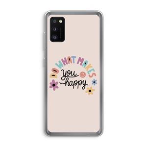 CaseCompany Happy days: Samsung Galaxy A41 Transparant Hoesje