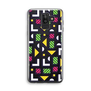 CaseCompany 8-bit N°4: Samsung Galaxy J8 (2018) Transparant Hoesje