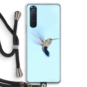 CaseCompany Kolibri: Sony Xperia 5 II Transparant Hoesje met koord