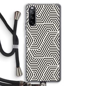 CaseCompany Magic pattern: Sony Sony Xperia 10 III Transparant Hoesje met koord