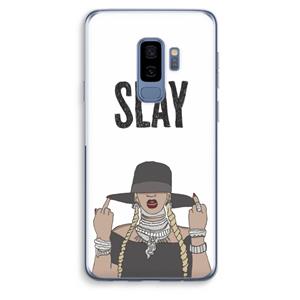 CaseCompany Slay All Day: Samsung Galaxy S9 Plus Transparant Hoesje