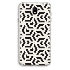 CaseCompany Crazy pattern: Samsung Galaxy J7 (2017) Transparant Hoesje