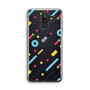CaseCompany 8-bit N°8: Samsung Galaxy J8 (2018) Transparant Hoesje