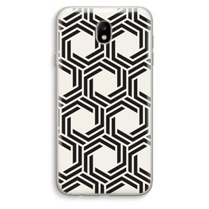 CaseCompany Geometrisch patroon: Samsung Galaxy J7 (2017) Transparant Hoesje