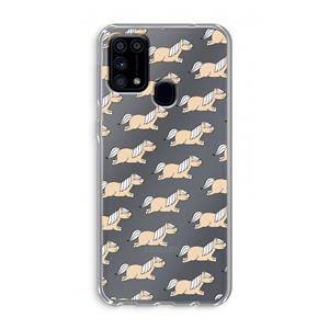 CaseCompany Ponys: Samsung Galaxy M31 Transparant Hoesje