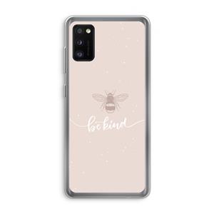 CaseCompany Be(e) kind: Samsung Galaxy A41 Transparant Hoesje