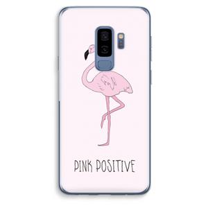 CaseCompany Pink positive: Samsung Galaxy S9 Plus Transparant Hoesje