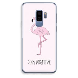 CaseCompany Pink positive: Samsung Galaxy S9 Plus Transparant Hoesje