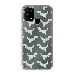 CaseCompany Dinos: Samsung Galaxy M31 Transparant Hoesje