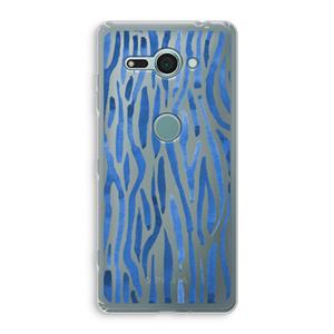 CaseCompany Blauwe nerven: Sony Xperia XZ2 Compact Transparant Hoesje