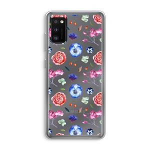 CaseCompany Bloemetjes: Samsung Galaxy A41 Transparant Hoesje