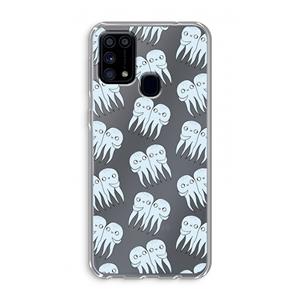 CaseCompany Octopussen: Samsung Galaxy M31 Transparant Hoesje