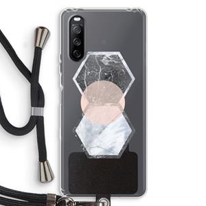 CaseCompany Creatieve toets: Sony Sony Xperia 10 III Transparant Hoesje met koord