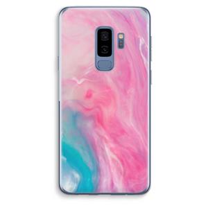 CaseCompany Roze explosie: Samsung Galaxy S9 Plus Transparant Hoesje