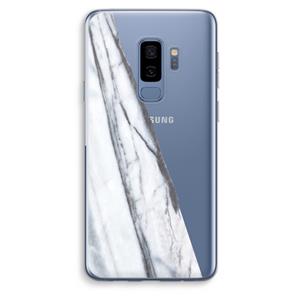 CaseCompany Gestreepte marmer: Samsung Galaxy S9 Plus Transparant Hoesje