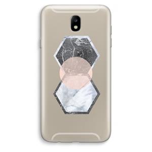 CaseCompany Creatieve toets: Samsung Galaxy J7 (2017) Transparant Hoesje