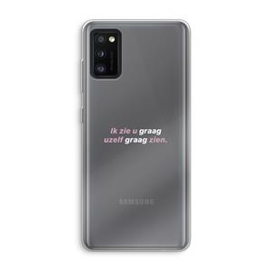CaseCompany uzelf graag zien: Samsung Galaxy A41 Transparant Hoesje