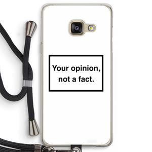 CaseCompany Your opinion: Samsung Galaxy A3 (2016) Transparant Hoesje met koord