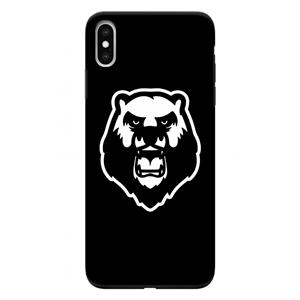 CaseCompany Angry Bear (black): iPhone XS Max Tough Case