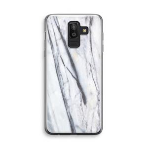 CaseCompany Gestreepte marmer: Samsung Galaxy J8 (2018) Transparant Hoesje