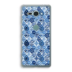 CaseCompany Blauw motief: Sony Xperia XZ2 Compact Transparant Hoesje