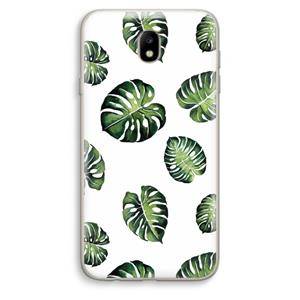 CaseCompany Tropische bladeren: Samsung Galaxy J7 (2017) Transparant Hoesje
