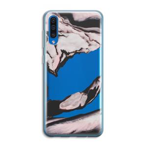 CaseCompany Roze stroom: Samsung Galaxy A50 Transparant Hoesje