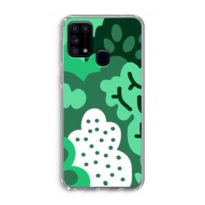 CaseCompany Bushes: Samsung Galaxy M31 Transparant Hoesje