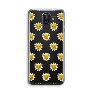 CaseCompany Leeuwenkoppen: Samsung Galaxy J8 (2018) Transparant Hoesje